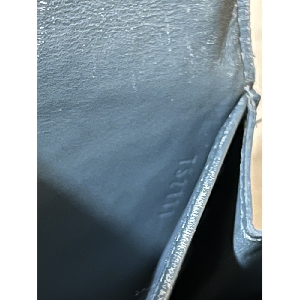 Louis Vuitton Patent Green Monogram‎ Vernis Sarah Wallet Blue Interior Project - Picture 11 of 12